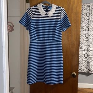 Striped dress Peter Pan collar
